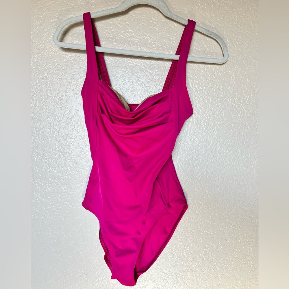 Calvin Klein Pink One-Piece Swimsuit Size 8 – Like New